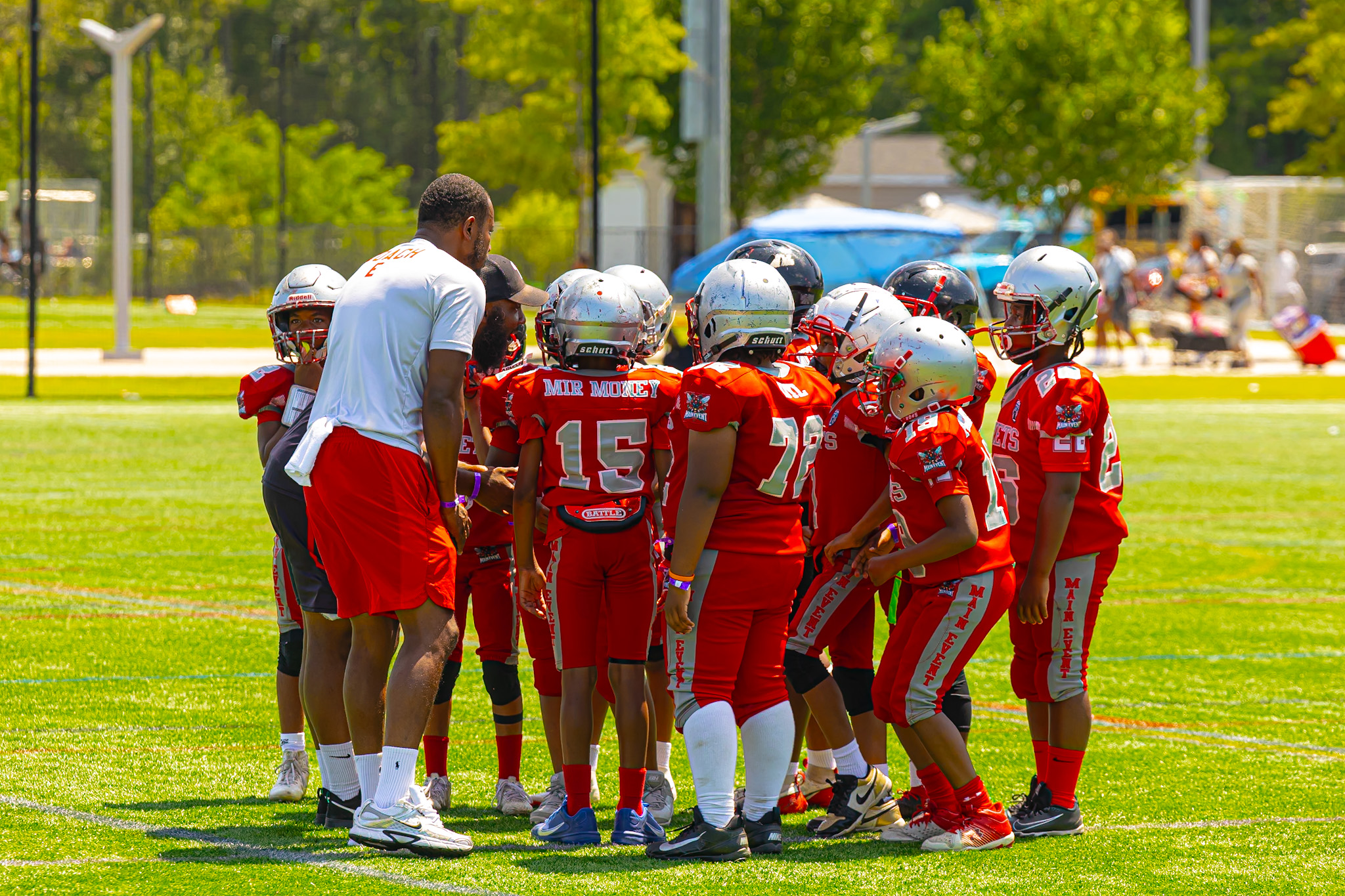 Young athletes in action