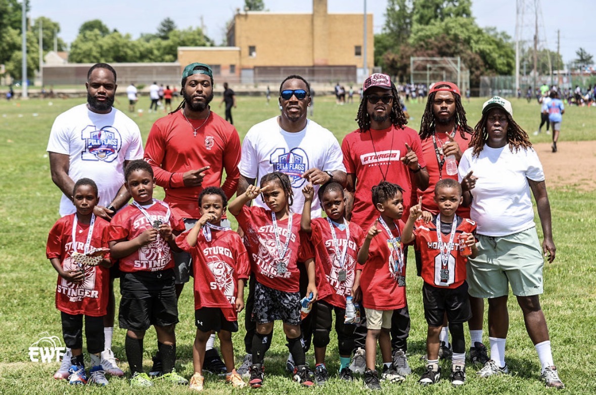 Sturgis Stingers team photo with coaches and medals